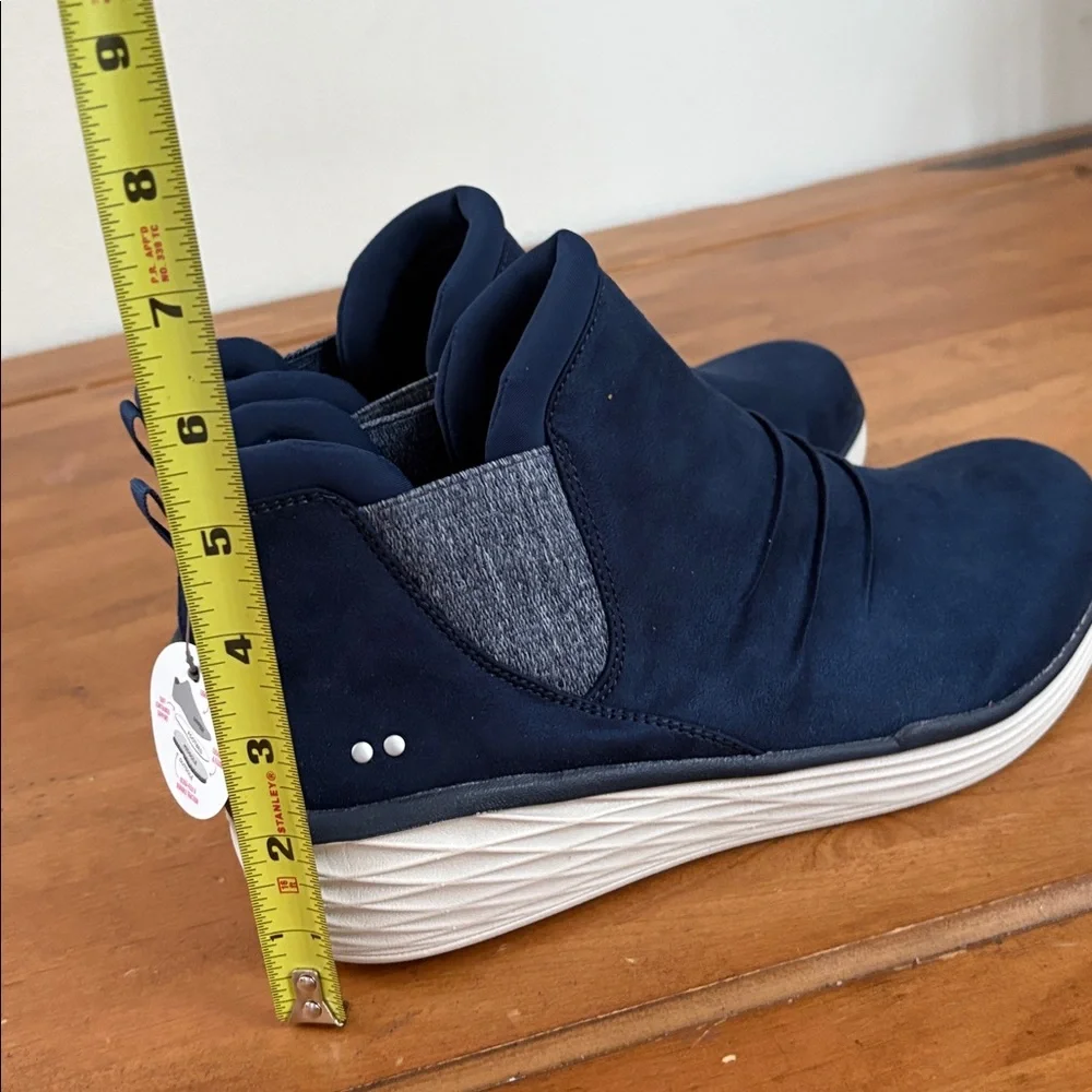 Ryka Women's Navy Niah Ankle Slip-On Wedge Shoes Size 9.5 - Picture 13 of 14